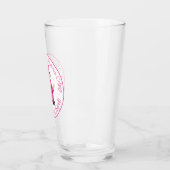 Herzlichen Glückwunsch Pink Girl Uni-Abschluss Par Glas (Links)