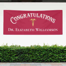 Herzlichen Glückwunsch Pink Nurse Doctor Medical Banner