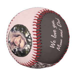 Herzlichen Glückwunsch Pink Ornaments Abschlussfot Baseball