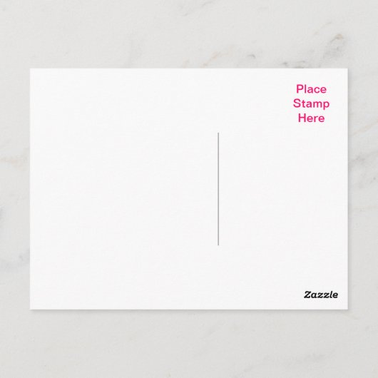 Herzlichen Glückwunsch Pink Rose Gruß Postkarte (Rückseite)