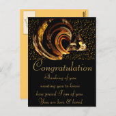 Herzlichen Glückwunsch_Postcard Postkarte (Vorne/Hinten)