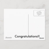 Herzlichen Glückwunsch Postcard Postkarte (Rückseite)