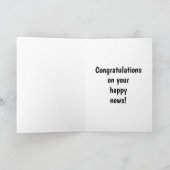 Herzlichen Glückwunsch Pregnancy Grußkarte Karte (Innenseite)