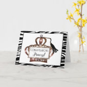 Herzlichen Glückwunsch Princess - Wir verbeugen un Karte (Gelbe Blume)