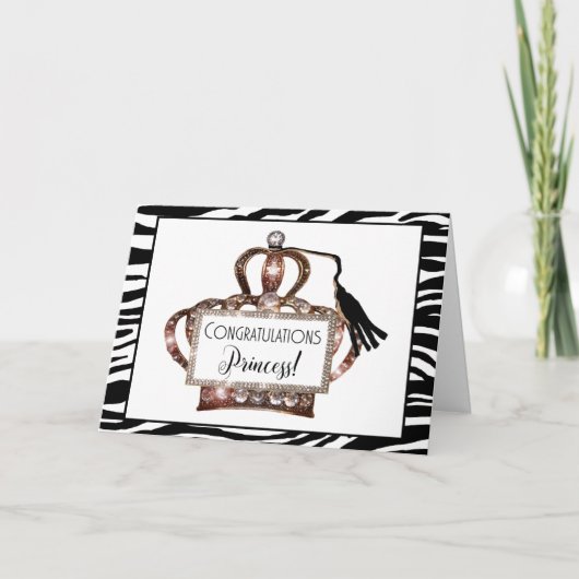 Herzlichen Glückwunsch Princess - Wir verbeugen un Karte (Vorderseite)