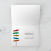 Herzlichen Glückwunsch Rd Signs Foto Name Karte (Innenseite)