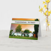 Herzlichen Glückwunsch Realtor, Mortgage Co. Karte (Gelbe Blume)