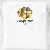 Herzlichen Glückwunsch Rechteckige Aufkleber (Tasche)