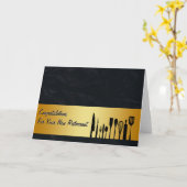 Herzlichen Glückwunsch Restaurant Neue Visitenkart Karte (Gelbe Blume)