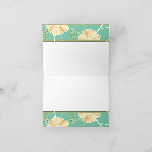 Herzlichen Glückwunsch - Retro Art Déco Parfümerie Karte (Innenseite)