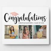 Herzlichen Glückwunsch Rose Gold 3 Foto 2025 Absch Fotoplatte (Vorderseite)