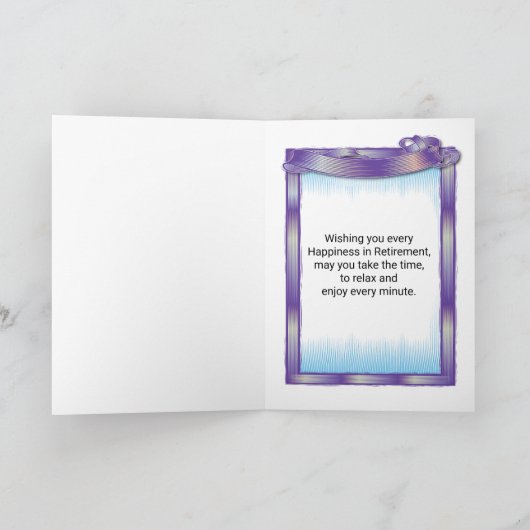 Herzlichen Glückwunsch Ruhestand Ankündigung (Innenseite)