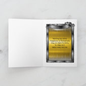 Herzlichen Glückwunsch Ruhestand Black and Gold Ankündigung (Innenseite)