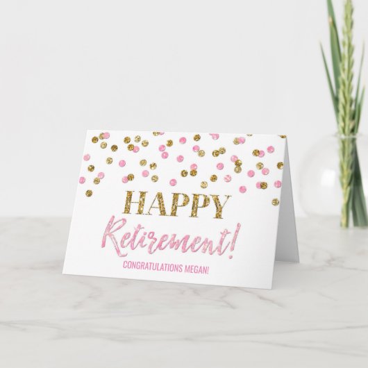 Herzlichen Glückwunsch Ruhestand Glückliche Glückw Karte (Vorderseite)