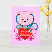 Herzlichen Glückwunsch Ruhestand Veterinarian with Karte (Gelbe Blume)