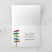 Herzlichen Glückwunsch Ruhestandsschilder für die Karte (Innenseite)