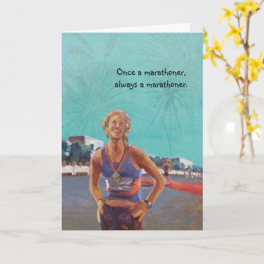 Herzlichen Glückwunsch Runner Card - Einmal ein Ma Karte (Gelbe Blume)