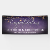 Herzlichen Glückwunsch Rustic Teelight Engagement  Banner (Horizontal)