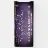 Herzlichen Glückwunsch Rustic Teelight Engagement  Banner (Vertikal)