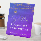 Herzlichen Glückwunsch Rustic Teelight Engagement Sockelschild (In Situ)