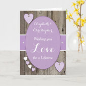 Herzlichen Glückwunsch Rustikaler Hochzeitstag lil Karte (Gelbe Blume)