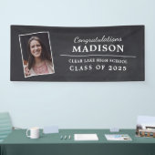 Herzlichen Glückwunsch Rustikales Chalk Abschluss  Banner (Messe)