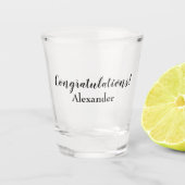 Herzlichen Glückwunsch Schnapsglas (Vorderseite)