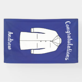 Herzlichen Glückwunsch Schule der Medizin Weißes C Banner