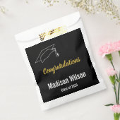 Herzlichen Glückwunsch Schwarz-weiß & Gold Abschlu Geschenktütchen (Versiegelt)