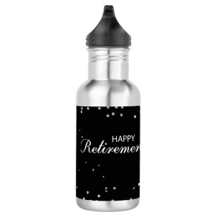 Herzlichen Glückwunsch Schwarz zu Silver Spark Edelstahlflasche