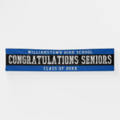 Herzlichen Glückwunsch Seniors Blue | Schwarz | Si Banner (Horizontal)