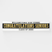 Herzlichen Glückwunsch Seniors White | Schwarz | G Banner (Horizontal)