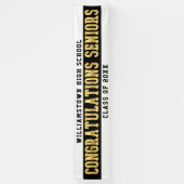 Herzlichen Glückwunsch Seniors White | Schwarz | G Banner (Vertikal)