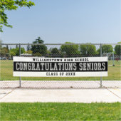 Herzlichen Glückwunsch Seniors White | Schwarz | S Banner (Insitu)