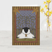 Herzlichen Glückwunsch Sheep Karte (Gelbe Blume)