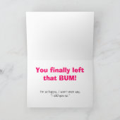 Herzlichen Glückwunsch!, Sie haben endlich Verlass Karte (Innenseite)