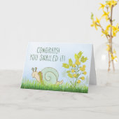 Herzlichen Glückwunsch, Sie haben es geschnitten, Karte (Gelbe Blume)