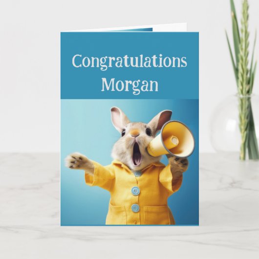 Herzlichen Glückwunsch Sie haben es getan, stolz a Karte (Vorderseite)