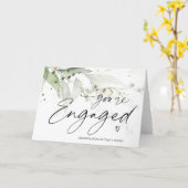 Herzlichen Glückwunsch Sie sind Verlobte Brauträub Karte (Gelbe Blume)