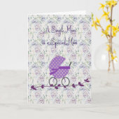 Herzlichen Glückwunsch Single Mama zu New Baby Karte (Gelbe Blume)