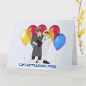 Herzlichen Glückwunsch, SOHN!!! KARTE (Gelbe Blume)