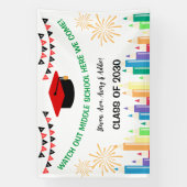 Herzlichen Glückwunsch Spaß und buntes Party Banne Banner (Vertikal)