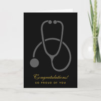 Herzlichen Glückwunsch Stylish Gray Stethoscope au
