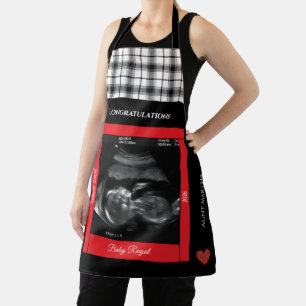 Herzlichen Glückwunsch Tante Sonogram Baby kommt b Schürze