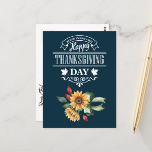 Herzlichen Glückwunsch Thanksgiving Postkarte