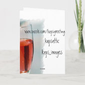 Herzlichen Glückwunsch Toast Karte (Rückseite)