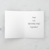 Herzlichen Glückwunsch Toast Karte (Innenseite)