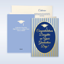 Herzlichen Glückwunsch Tochter Blue Abschluss Tag 