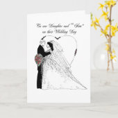 Herzlichen Glückwunsch Tochter und "Sohn" Karte (Gelbe Blume)