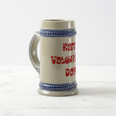 Herzlichen Glückwunsch Valentinstag Bierglas (Vorderseite Links)